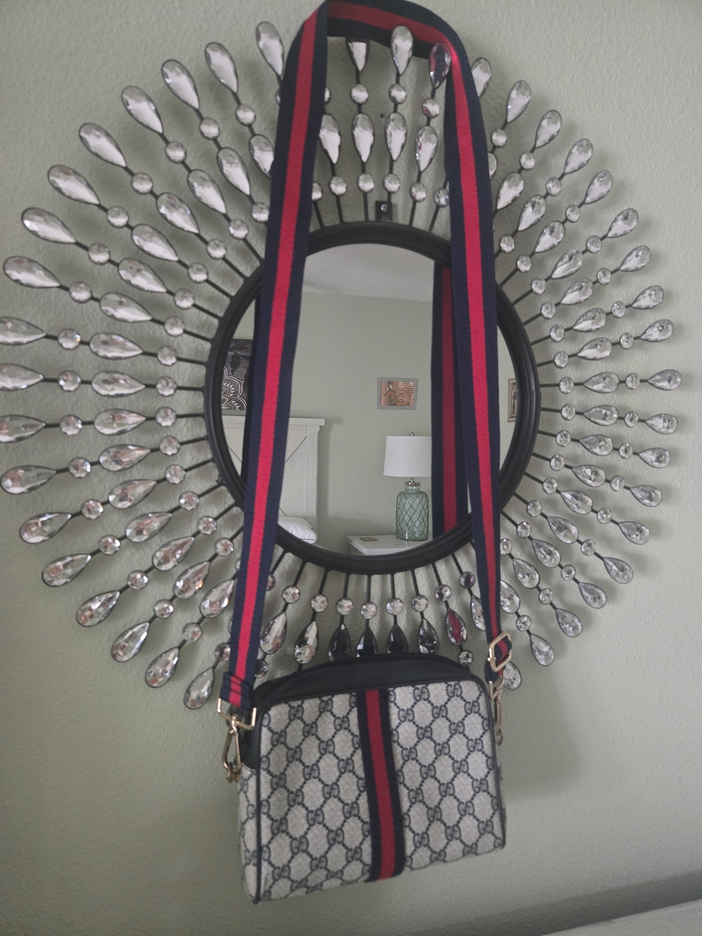 Gucci GG Supreme Crossbody with Web Stripe